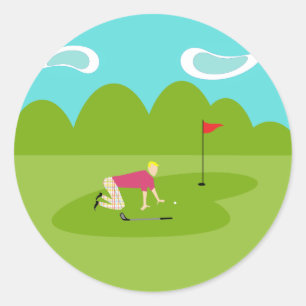 Adesivos de Golfe Retroativos