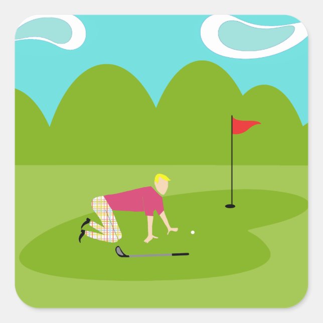 Adesivos de Golfe Retroativos (Frente)