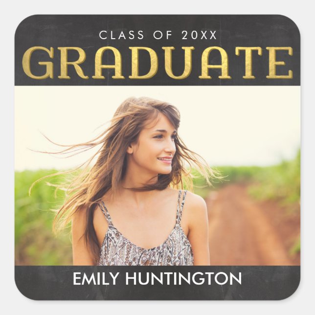 Adesivos de Graduacao Colagem Brilhante Selos de E (Frente)