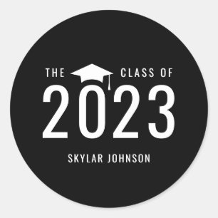 Adesivos de graduação de cor EDITÁVEIS com tiras c