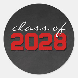 Adesivos de Graduação do Quadro Vermelho e Branco