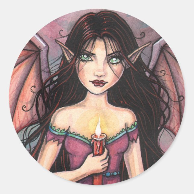 Adesivos de Halloween da Vampira Zelda (Frente)