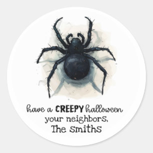Adesivos de Halloween de Aranha Viúva Negra Assust