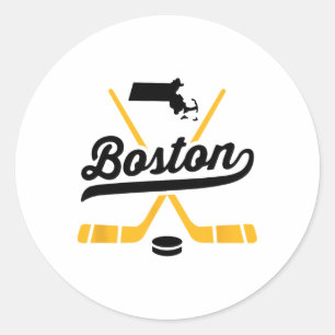 Adesivos de hóquei no gelo vintage Boston Fã de eq