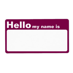 Adesivos de Identificação Coloridos Olá Meu Nome É