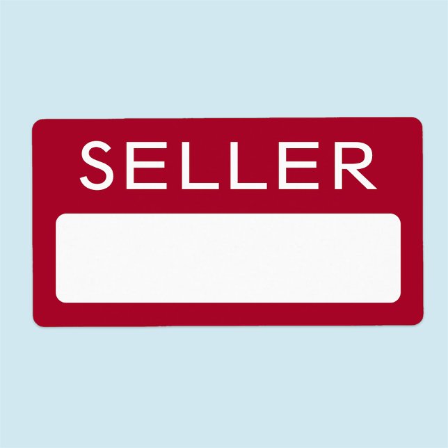 Adesivos de Identificação do Nome do Vendedor para (MISOOK Seller Name Tag Sticker)