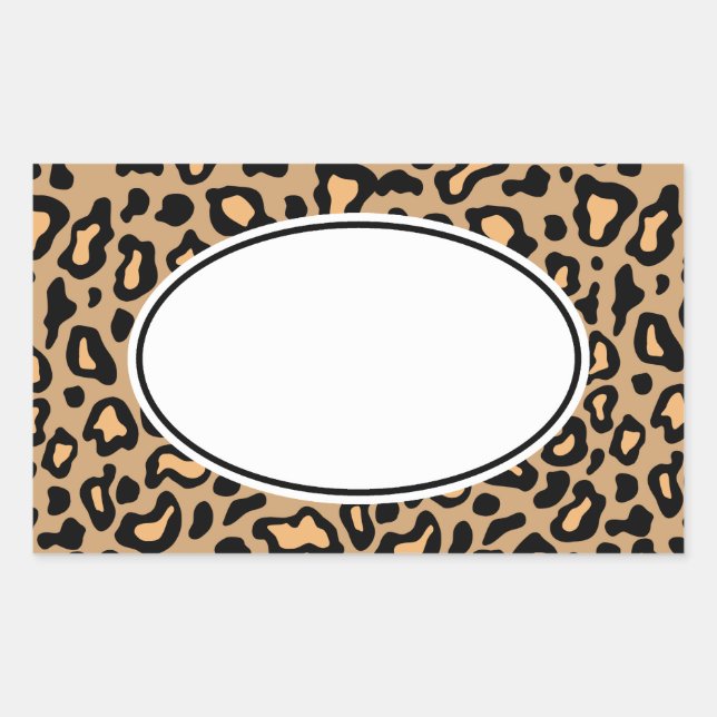 Adesivos de Impressão de Animal Leopardo (Frente)