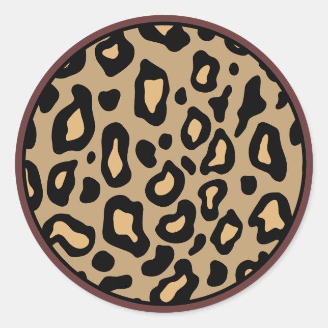 Adesivos de Impressão de Animal Leopardo (Frente)