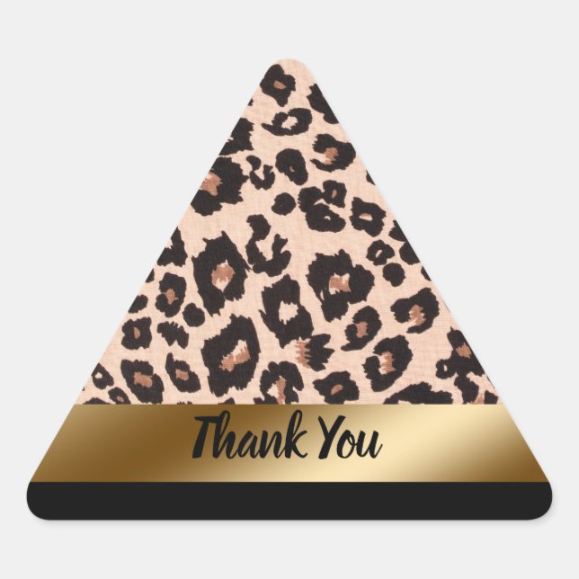 Adesivos de impressão leopardo personalizados (Frente)