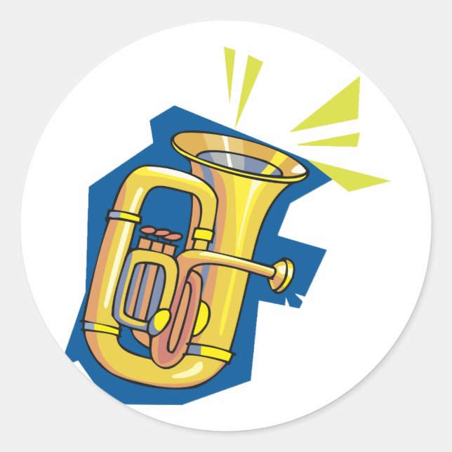 Adesivos de Instrumento Tuba (Frente)