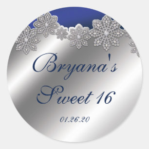 Adesivos de Inverno de Floco de Neve de Cristal Pr