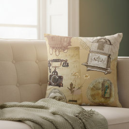 Adesivos de jornal de almofada vintage