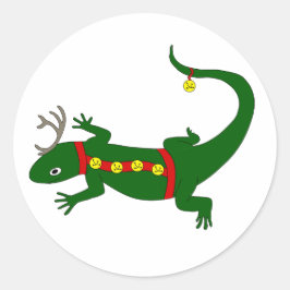 Adesivos de Lagarto de Natal