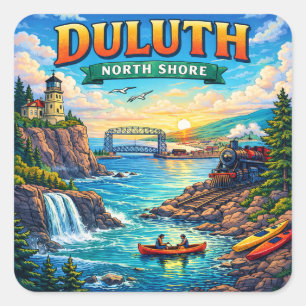 Adesivos de lembrança de Duluth North Shore Minnes