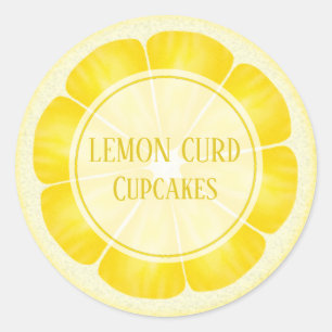 Adesivos De Limão Personalizáveis Para Desserts