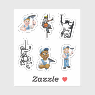 Adesivos de limpeza de janelas