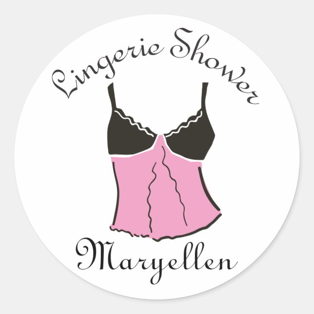 Adesivos de Lingerie rosa (Frente)