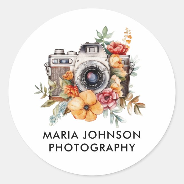 Adesivos de logotipo de câmera de fotografia (Frente)