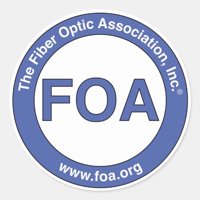 Adesivos de logotipo FOA grandes (Frente)