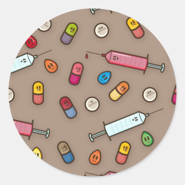 adesivos de loucura médica (Frente)