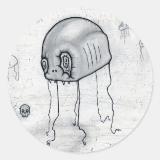 Adesivos de medusas torcidas x6