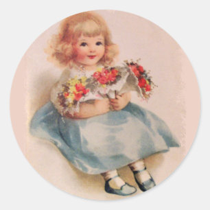 Adesivos de Menina com Flores