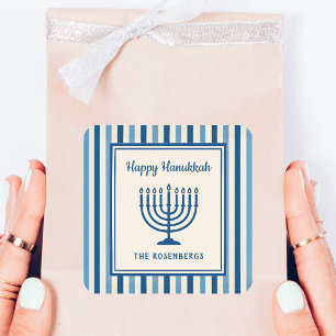 Adesivos de Menorá de Hanukkah Listrados Customiza