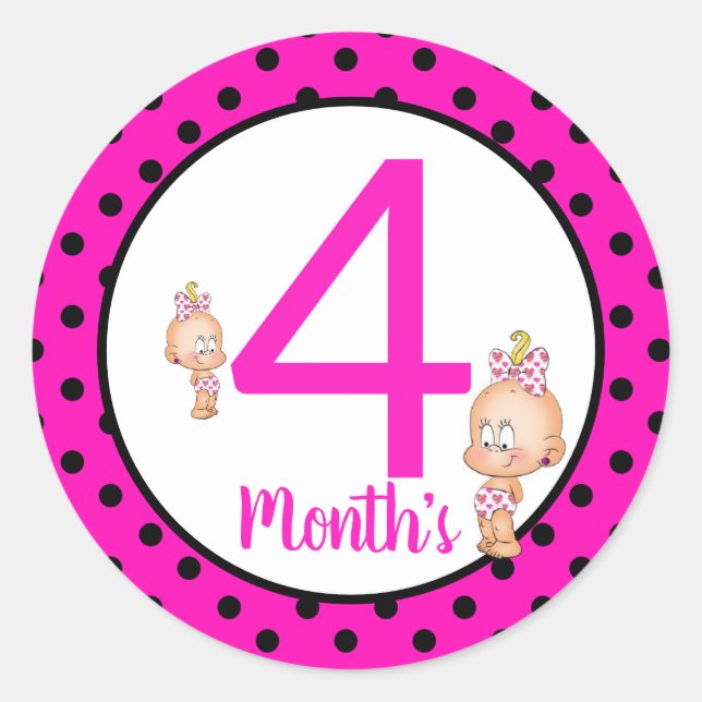 Adesivos de Mês de Bebê (Frente)