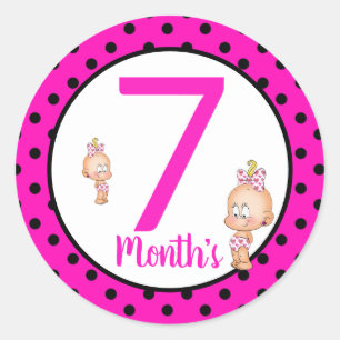 Adesivos de Mês do Bebê