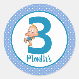 Adesivos de Mês do Bebê