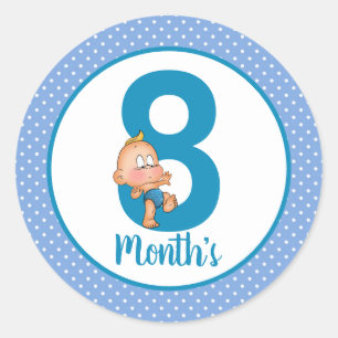 Adesivos de Mês do Bebê