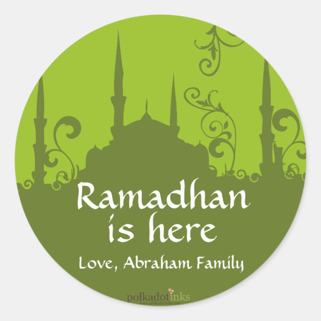 Adesivos de Mesquita Verde (Frente)