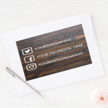 Adesivos de Mídia Social Personalizados