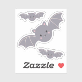 Adesivos de Morcego de Halloween Fofos
