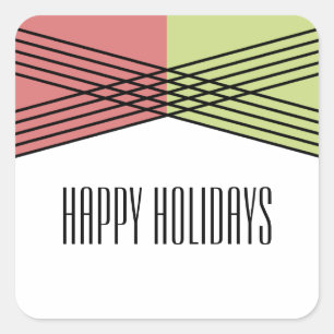 Adesivos de Natal Coloridos Verdes Vermelhos Verme