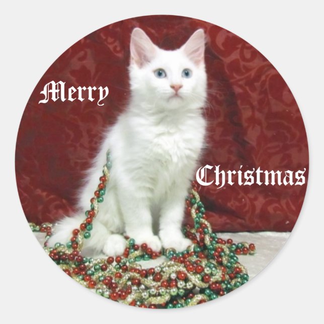 Adesivos de Natal de Bianca - Gato / Gatito (Frente)