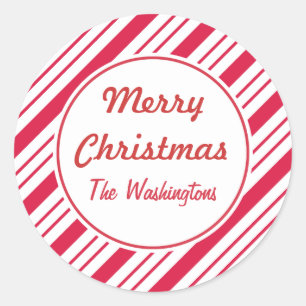 Adesivos de Natal de Hortelã-Pimenta