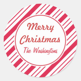 Adesivos de Natal de Hortelã-Pimenta