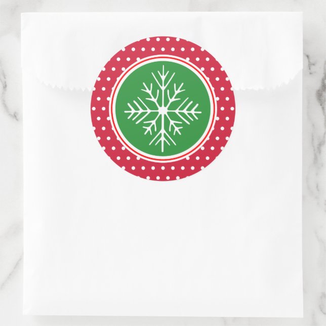 Adesivos de Natal Floco de Neve (Bolsa)