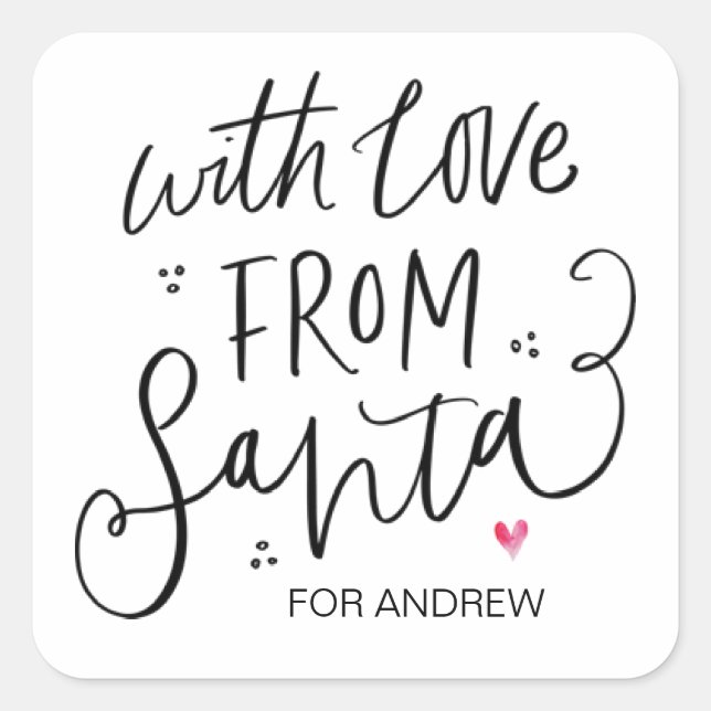 Adesivos de Natal Fofo do Papai Noel (Frente)