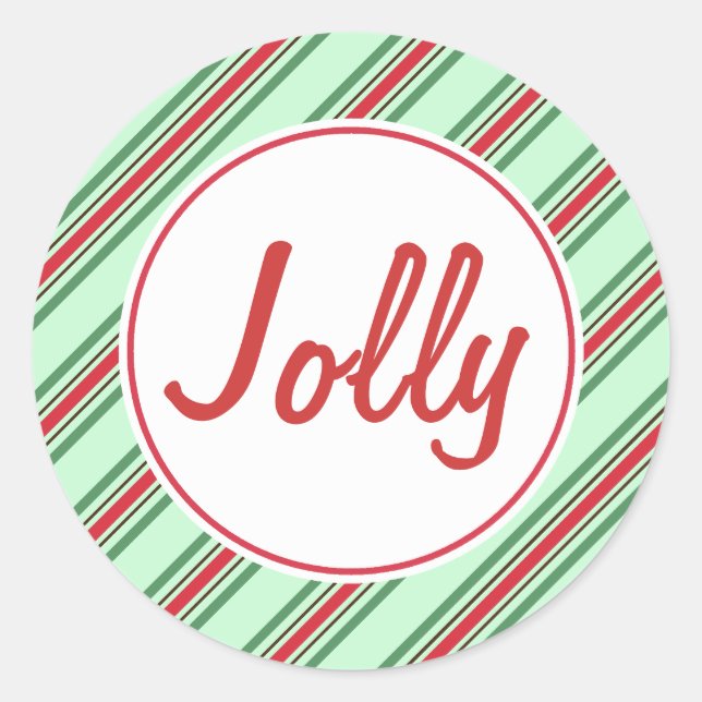 Adesivos de Natal Jolly Mint (Frente)