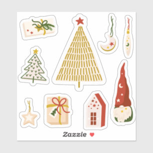 Adesivos de Natal minimalistas