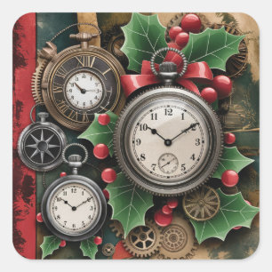 Adesivos de Natal Steampunk
