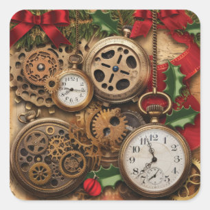 Adesivos de Natal Steampunk