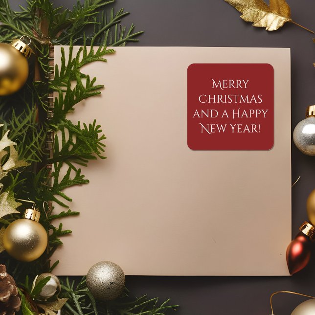 Adesivos de Natal Vermelho Intenso (Criador carregado)