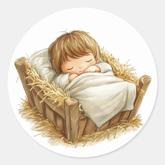 Adesivos de Natividade Festiva (Frente)