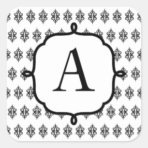 Adesivos de Negócios de Noiva com Renda Monograma