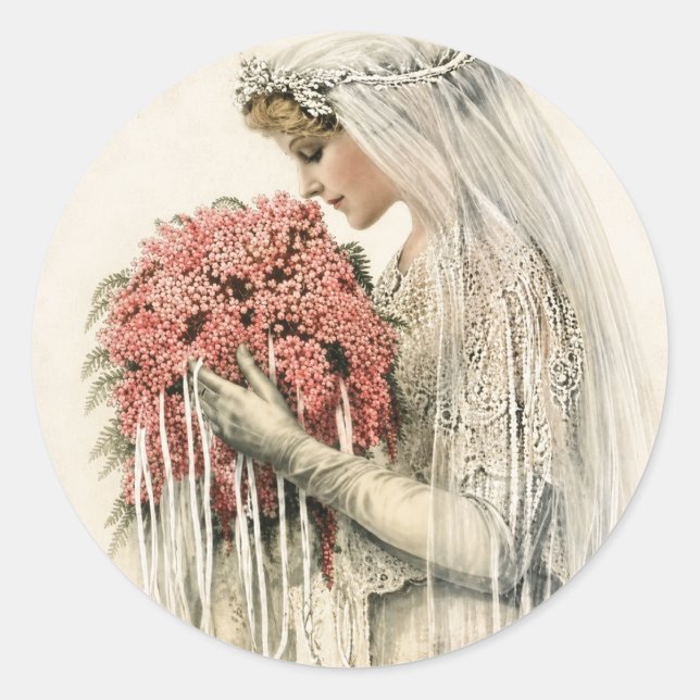 Adesivos de Noiva Vintage (Frente)