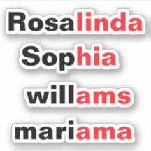 Adesivos de Nome Transparentes à Prova de Água da