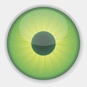 Adesivos de Olhos do Dia das Bruxas Verdes